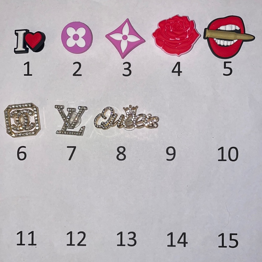 Bullet rose charm bundle